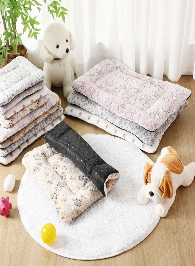 Chicmount 4 Pcs Dog Cat Bed Guinea Pig Mats Ultra Soft Dog Crate Kennel Pad Washable Bunny Bed Anti-Slip Guinea Pig Blankets for Small Animal Pet Cage Accessories(25.6X 17.7 Inch) - Image 4